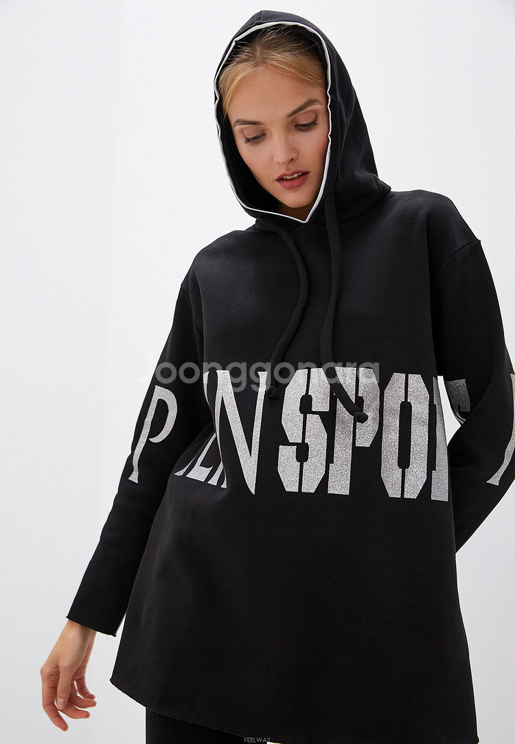 PLEIN SPORT by PHILIPP PLEIN over-size hoodie--1