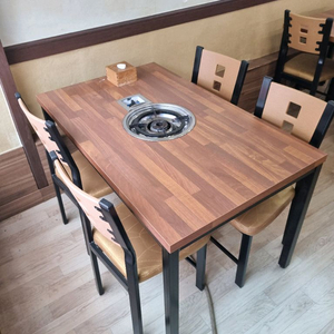 도시가스 4인 테이블 의자세트