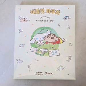 이디야 짱구 시나모롤 태블릿 파우치