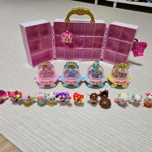 티니핑 피규어 보관가방, 피규어17개 일괄