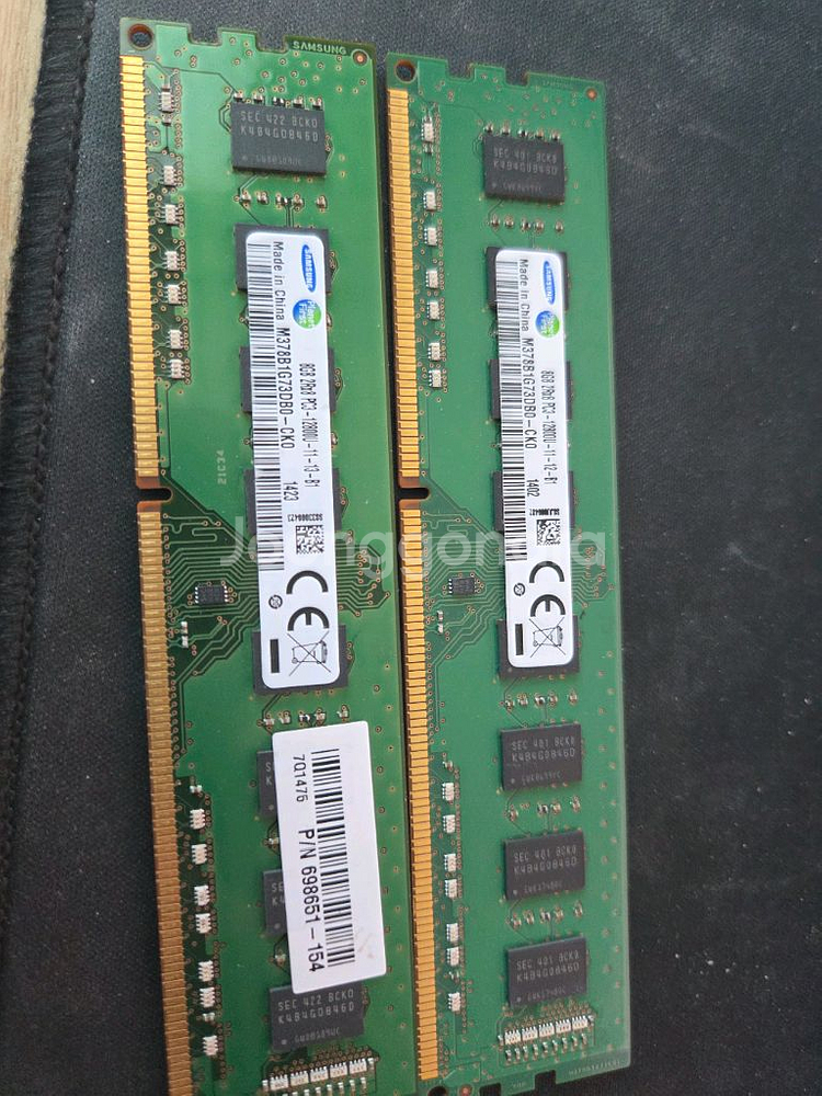 삼성 DDR3 8GB 메모리 2장--0