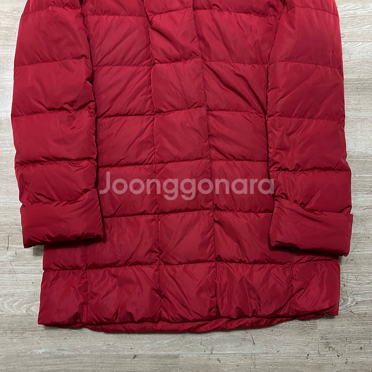 막스마라 위켄드 여성 후드 롱 코트패딩 점퍼 [버건디] 36(S/90)--2