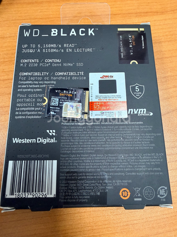 WD Black SN770m M.2 NVMe SSD 2TB--1