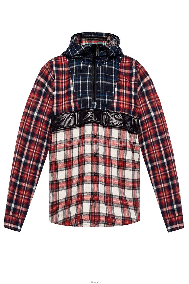 DSQUARED2 PATCHWORK CHECK ANORAK jacket--0