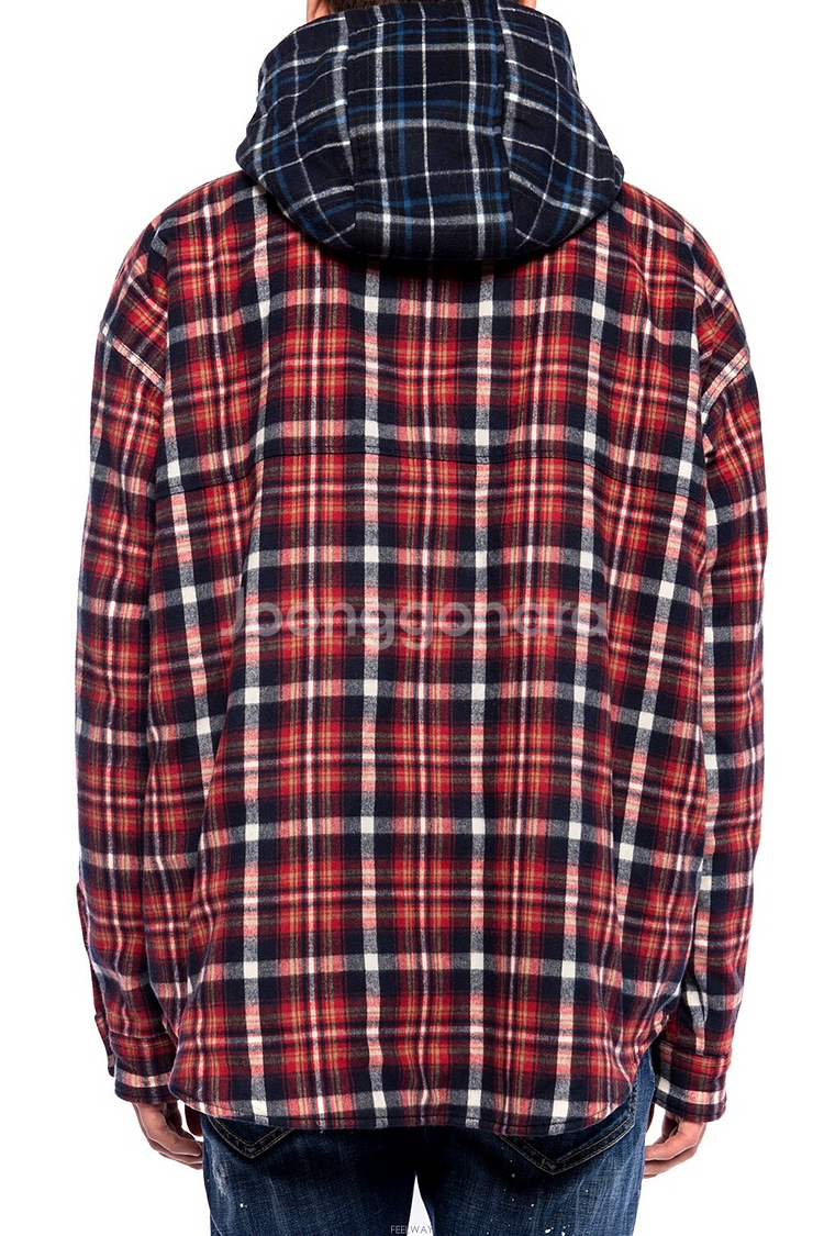DSQUARED2 PATCHWORK CHECK ANORAK jacket--2