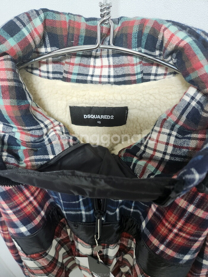 DSQUARED2 PATCHWORK CHECK ANORAK jacket--6