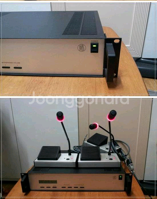 구즈넥 마이크/DIS CU4005센트럴유니트시스템... DIS CU4005센트럴유니트+DM4010회의용 구즈넥 마이--1