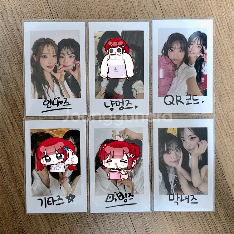 QWER 2주년 팝업 10만원 특전 인스턴트 폴라 포카--0