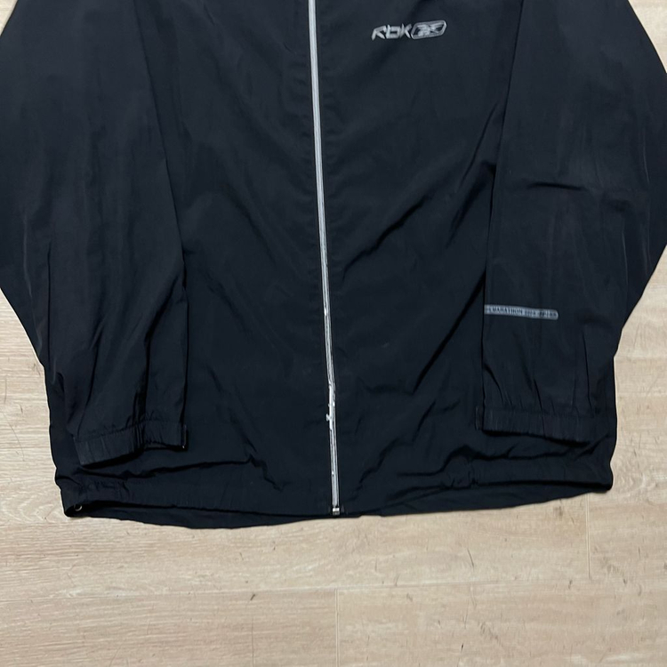 리복 올드스쿨 통일 마라톤 바람막이 집업자켓 [블랙] L/100--2