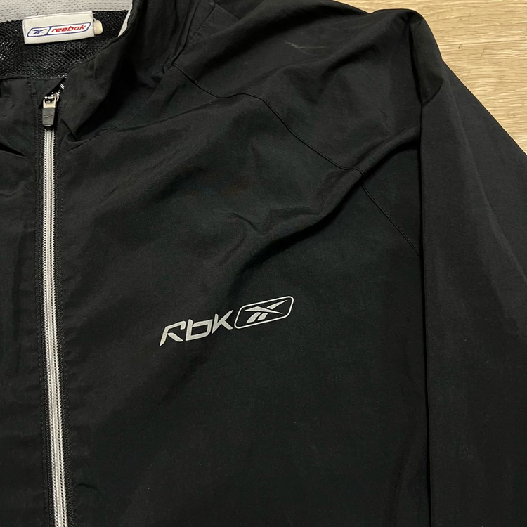 리복 올드스쿨 통일 마라톤 바람막이 집업자켓 [블랙] L/100--3