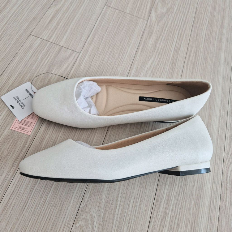 슈펜 화이트 플랫슈즈 245 새상품 / 여성 신발 여성--3