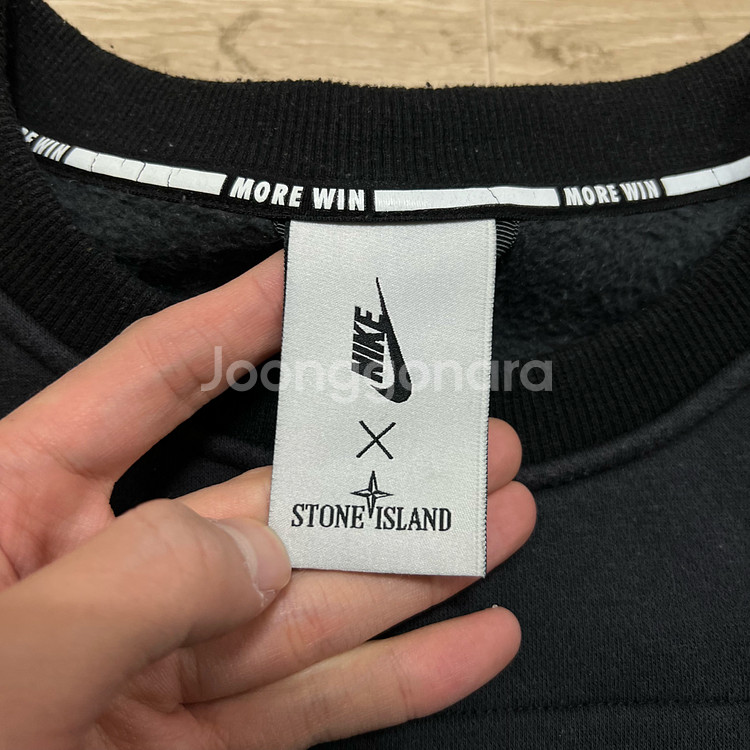 나이키 X 스톤아일랜드 콜라보 맨투맨 티셔츠 [다크네이비] L/100--5