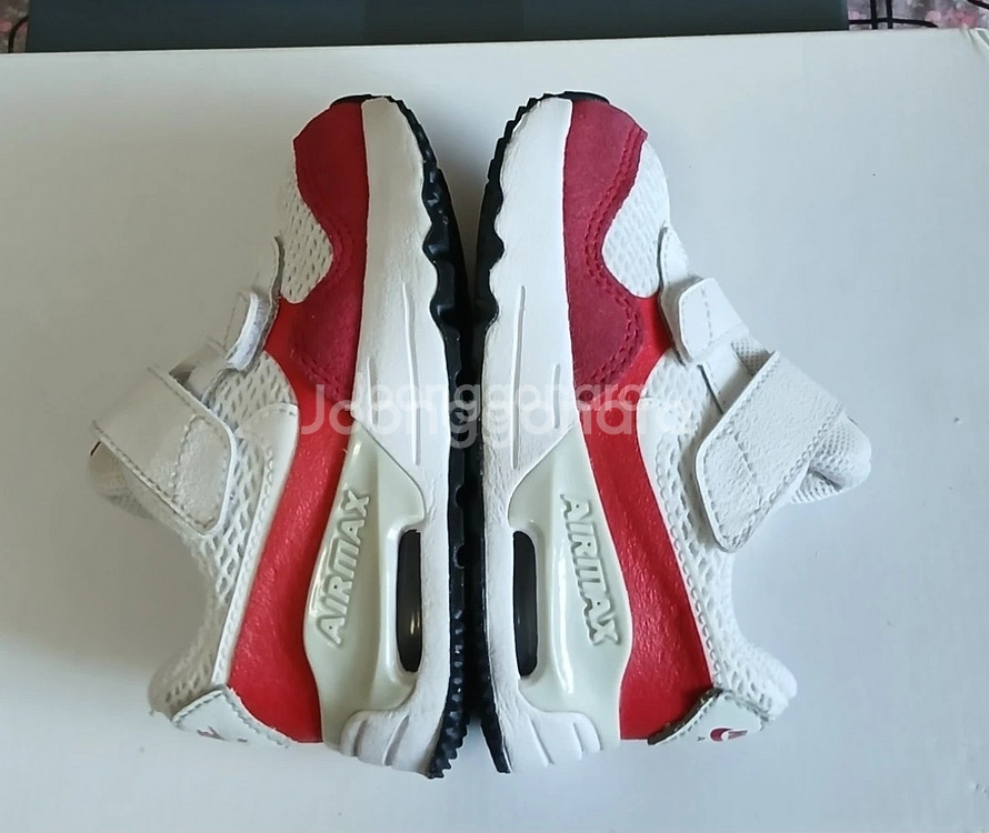 나이키키즈 에어맥스120운동화 화이트레드--4