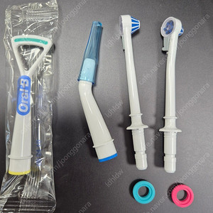 브라운 오랄B 워터젯 노즐 2개 및 치솔모 1개,