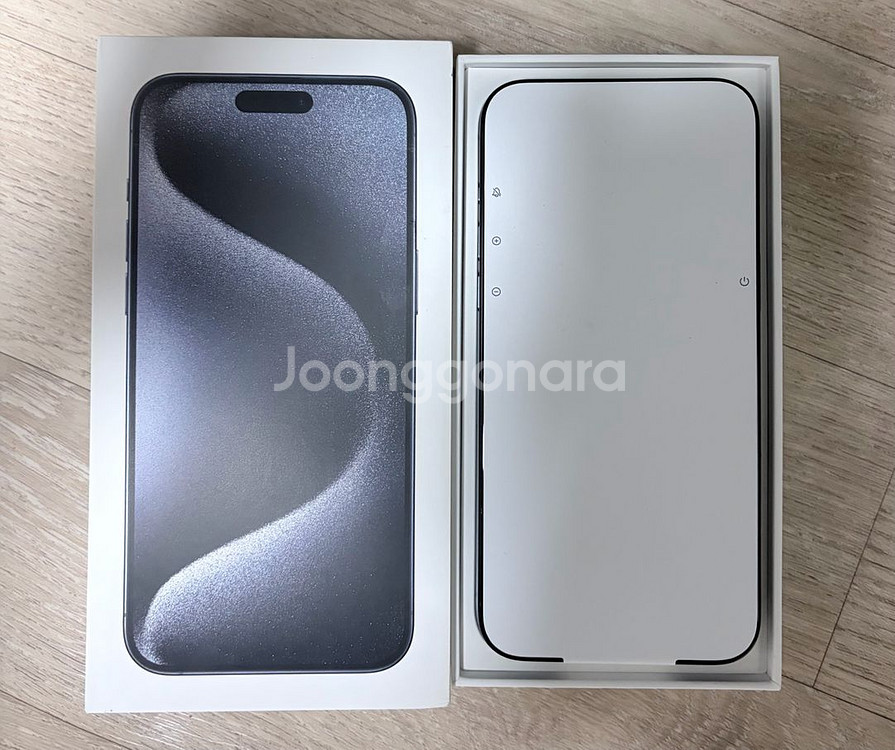 아이폰15 프로맥스 블루티타늄 256gb 리퍼후 미사용--0