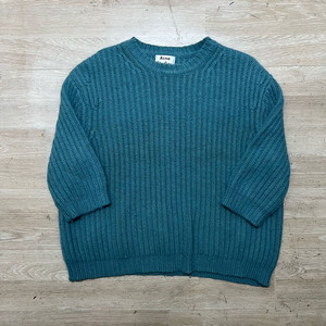 아크네 스튜디오 여성 와플니트 스웨터 [틸] M/95