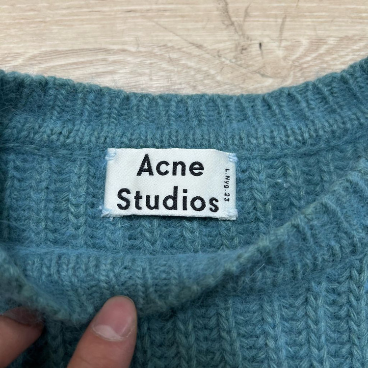 아크네 스튜디오 여성 와플니트 스웨터 [틸] M/95--3