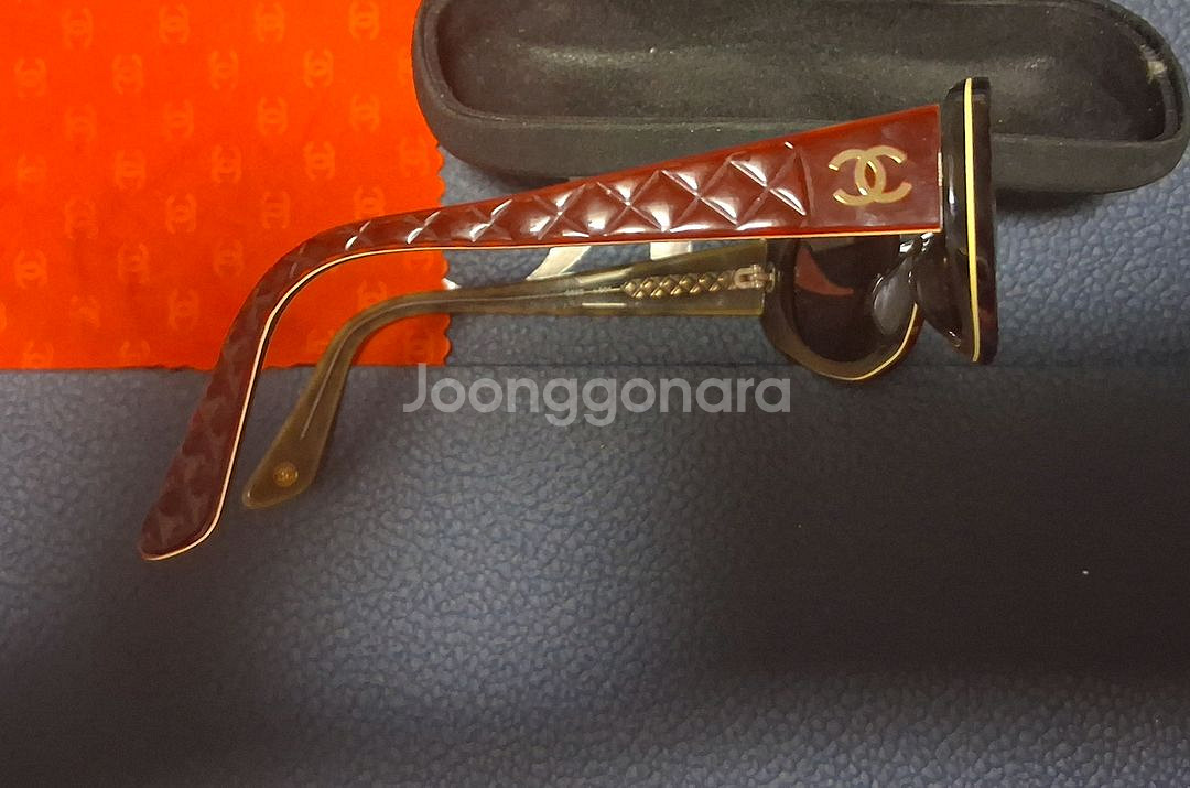 (빈티지 희귀템/컨디션 최상) 샤넬 5023 퀼팅 선글라스 (풀박스)--2