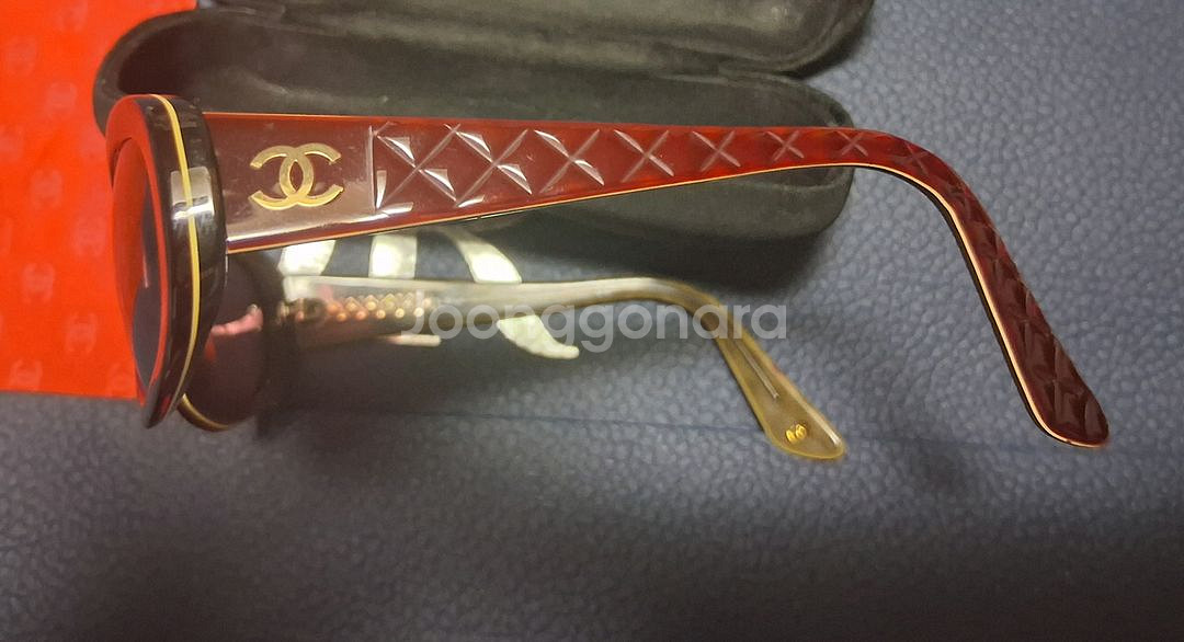 (빈티지 희귀템/컨디션 최상) 샤넬 5023 퀼팅 선글라스 (풀박스)--3
