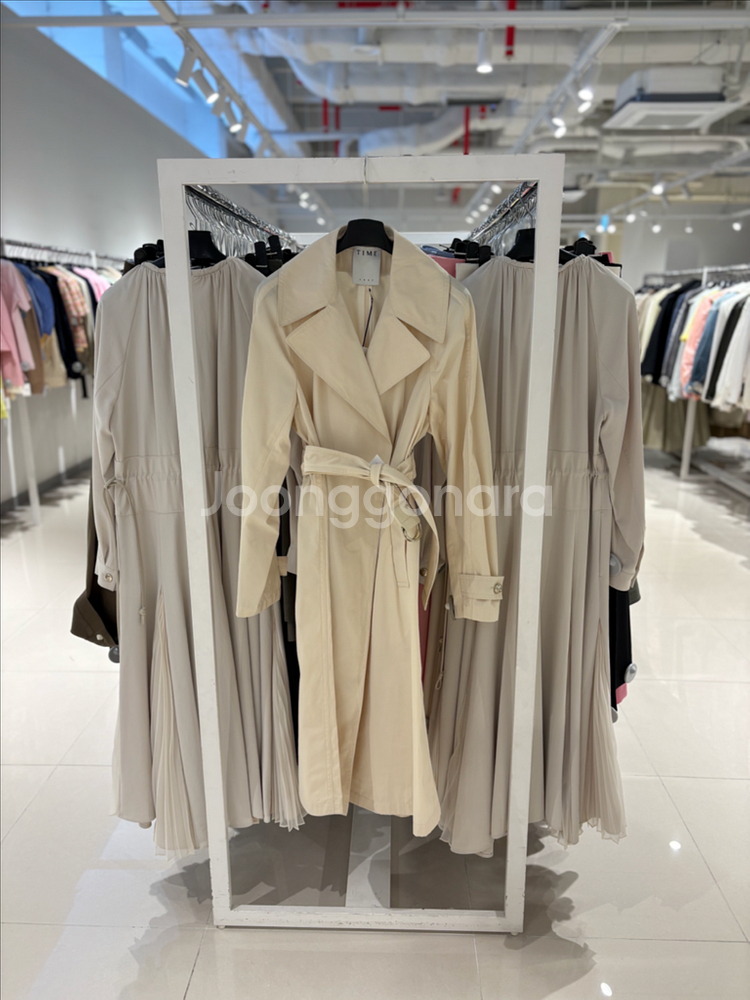 한섬 타임 time 트렌치코트 새상품--0
