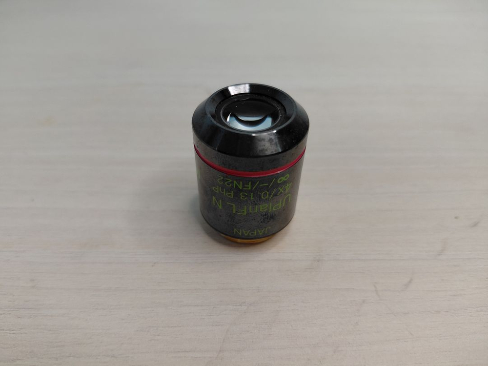 OLYMPUS UPLANFLN 4X 올림푸스 현미경 대물렌즈 이미지