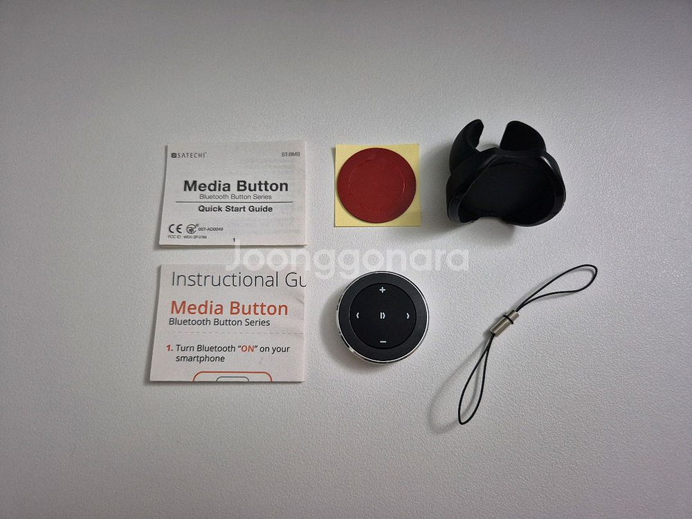 블루투스 미니 리모컨 태블릿 미디어 버튼 ST-BMB--0
