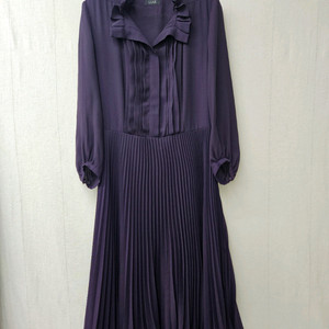 타임 플리츠 롱원피스