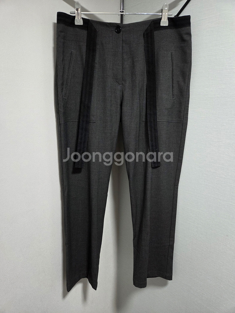 MARINA YACHTING 벨티드 크롭 팬츠--0