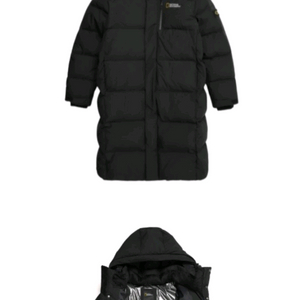 내셔널지오그래픽 카만 프로 롱패딩 블랙 105