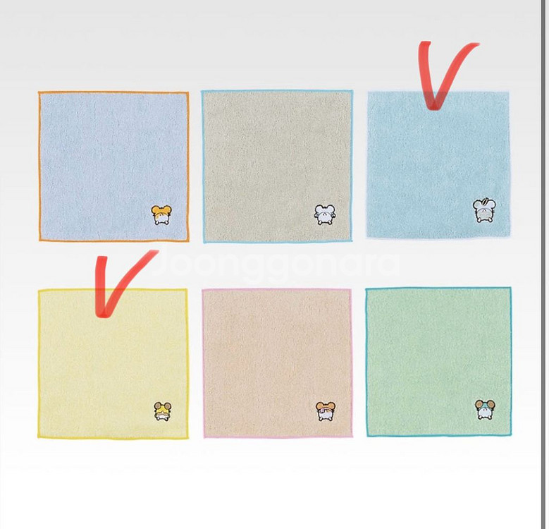 방가방가 햄토리 쿠지 핸드타올--0