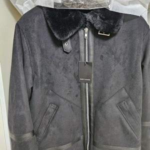 도프제이슨 솔리드 스웨이드 무톤 자켓