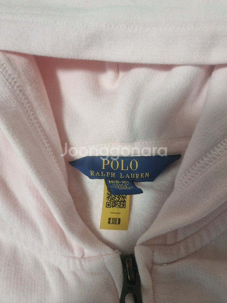 아동 폴로 랄프로렌 핑크 후드 집업 M (8-10)--5