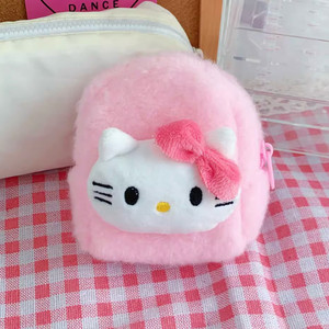 핑크 연분홍색 헬로키티 미니 파우치 키링 산리오 마이멜로디 빈티지