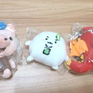 캐릭터 인형 키링 3종 세트 (택포가)