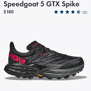 (새상품) HOKA SPEEDGOAT 5 (여성) - 240(US7B 사이즈)