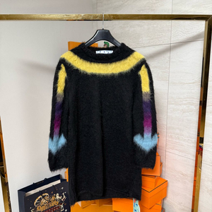 [40사이즈]오프화이트 모헤어 니트 이미지