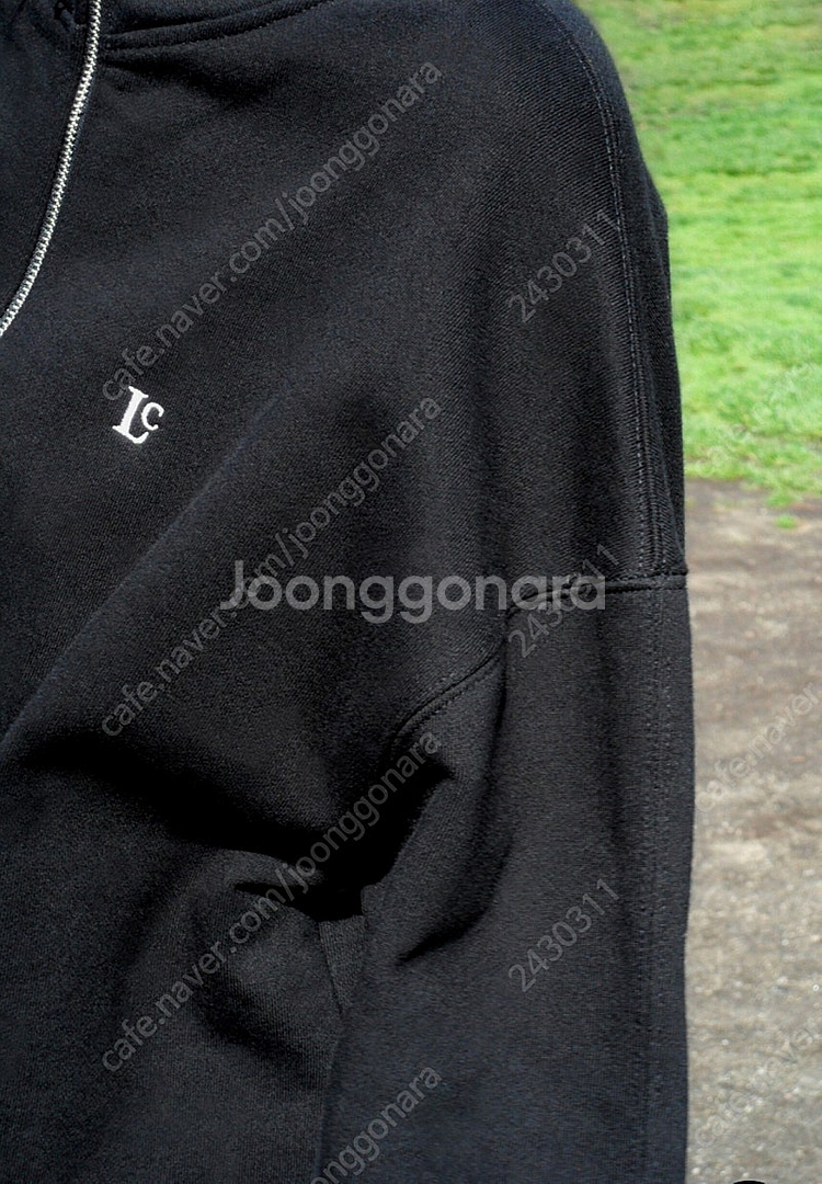 로우클래식 LC 소프트 하프 집업 스웻셔츠 블랙 라지 판매 LC SOFT HALF ZIP-UP SWEATSHIRT_--5