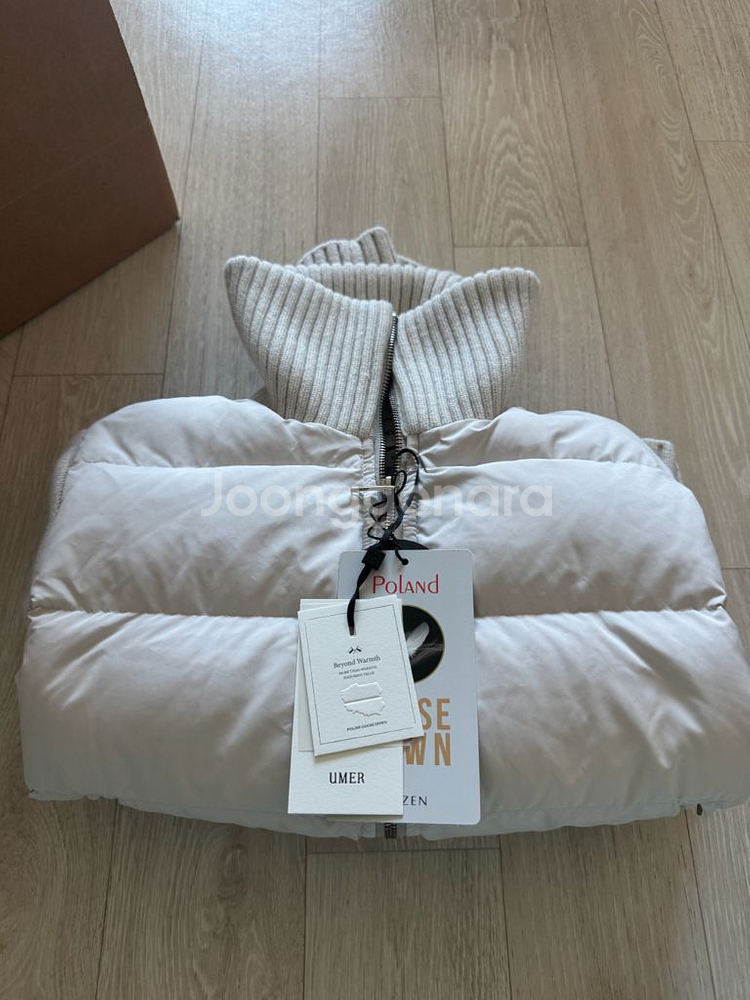 유메르 프리미엄 구스 니트 패딩 새상품--2
