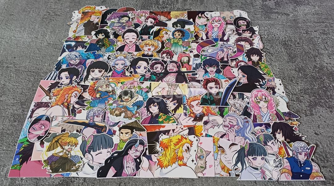 귀칼 귀멸의칼날 애니인스 고퀄 인컷 컷팅 스티커 다꾸--0