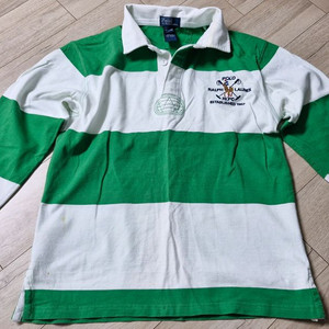 폴로 랄프로렌 폴로보이즈 럭비 셔츠 M사이즈 카라티