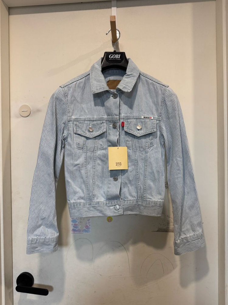 새상품 MMM 매니모어몽 스트라이프 데님 자켓 이미지