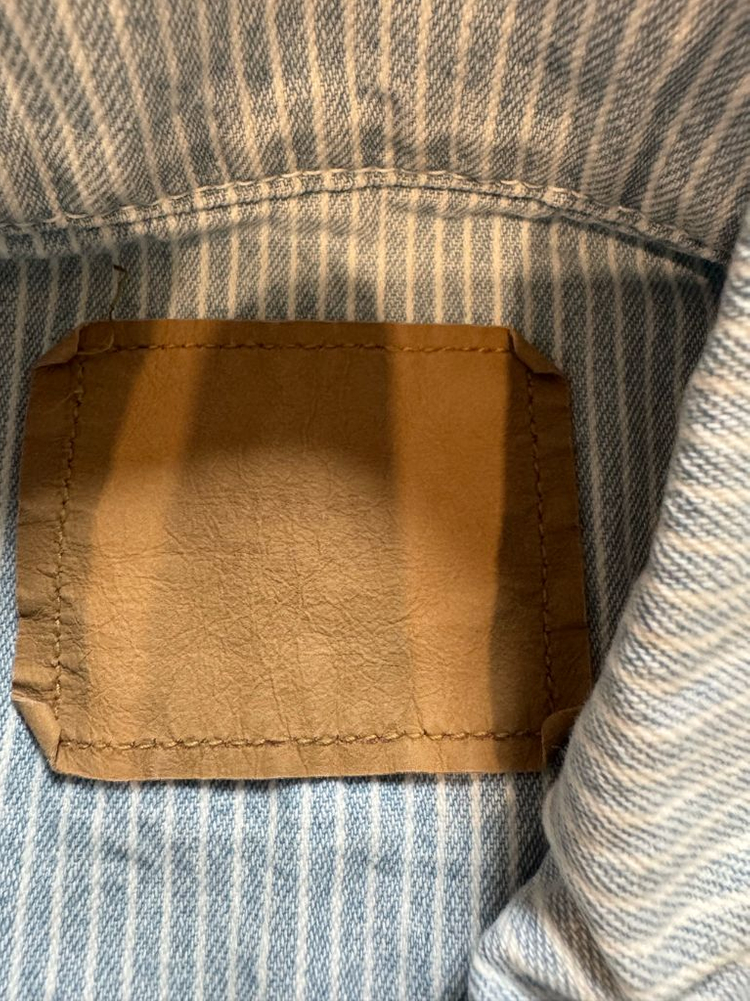 새상품 MMM 매니모어몽 스트라이프 데님 자켓 이미지