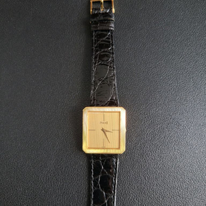 [판매] 피아제 프로토콜 18K 금통시계 (까르띠에 탱크X)