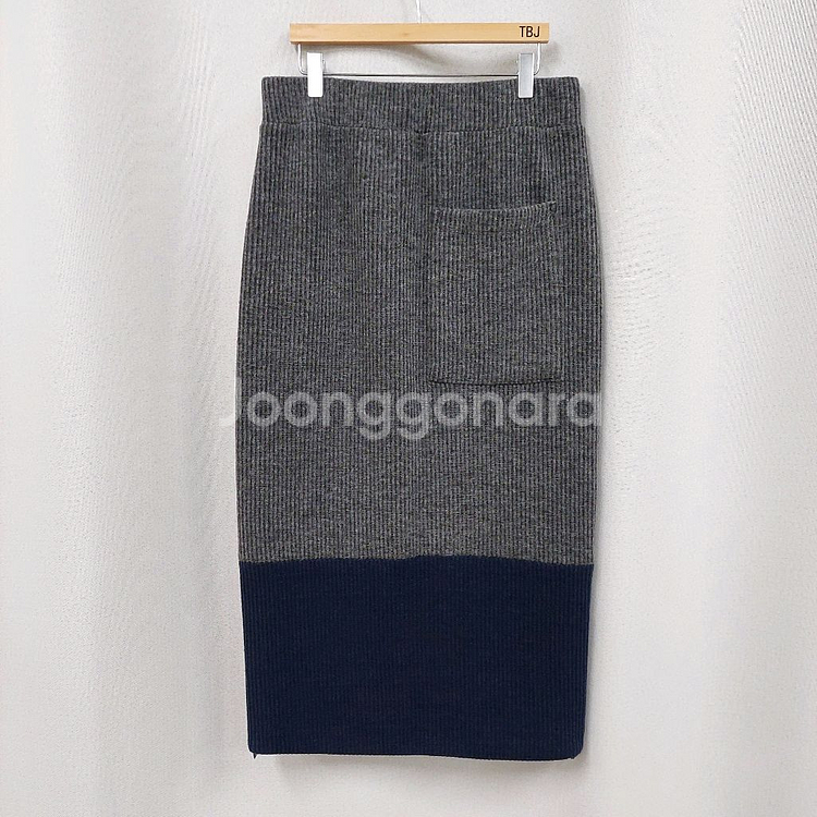 럭키슈에뜨 니트골지 롱스커트--4