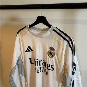 레알 마드리드 25/26 긴팔 홈 저지 아디다스 축구 유니폼 레플리카