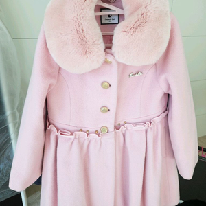 프렌치캣 핑크 코트 145 (1회 착용)