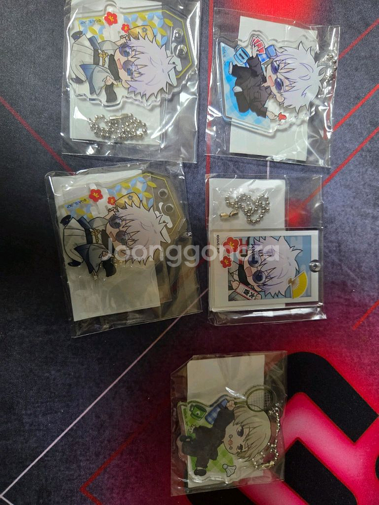 주술회전 고죠 사토루 아크릴 스탠드 키링 패널 판매합니다--0