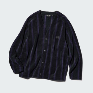 XL 유니클로 니들스 후리스 가디건 스트라이프 미시착 새상품