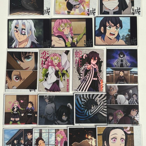 귀멸의 칼날 귀칼 cgv 콜렉팅 카드 이구로 미츠리 프로필 영화 특전 포카 팝업 캔뱃지 일괄 양도