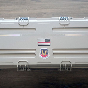 택티컬 하드케이스 미사용신품 카메라 드론 캐리어 (밀리터리 샌드 / 커스텀 스티커 포함)